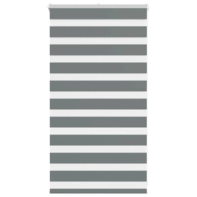 Zebra rolgordijn 70x100 cm stofbreedte 65,9 cm donkergrijs