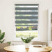 Zebra rolgordijn 70x100 cm stofbreedte 65,9 cm donkergrijs