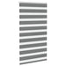 Zebra rolgordijn 70x100 cm stofbreedte 65,9 cm donkergrijs