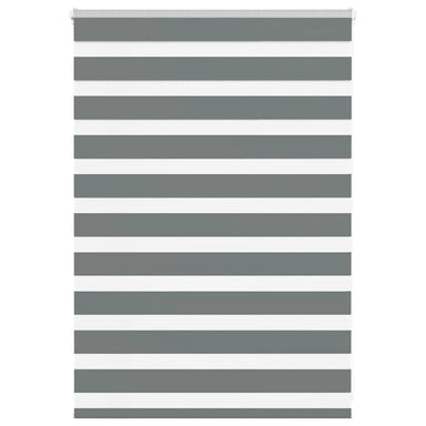 Zebra rolgordijn 95x100 cm stofbreedte 90,9 cm donkergrijs