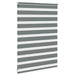 Zebra rolgordijn 95x100 cm stofbreedte 90,9 cm donkergrijs
