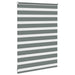 Zebra rolgordijn 105x100 cm stofbreedte 100,9 cm donkergrijs