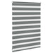 Zebra rolgordijn 110x100 cm stofbreedte 105,9 cm donkergrijs