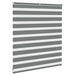 Zebra rolgordijn 125x100 cm stofbreedte 120,9 cm donkergrijs