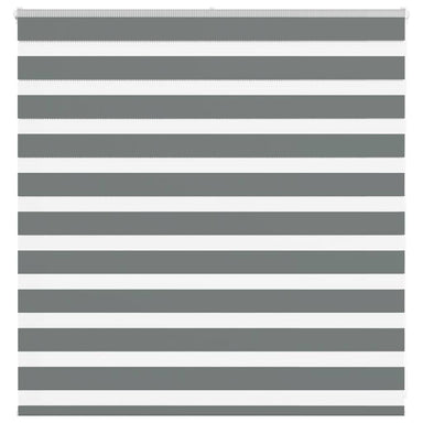 Zebra rolgordijn 150x100 cm stofbreedte 145,9 cm donkergrijs