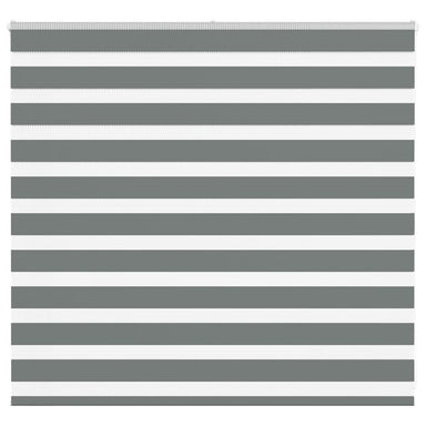 Zebra rolgordijn 155x100 cm stofbreedte 150,9 cm donkergrijs