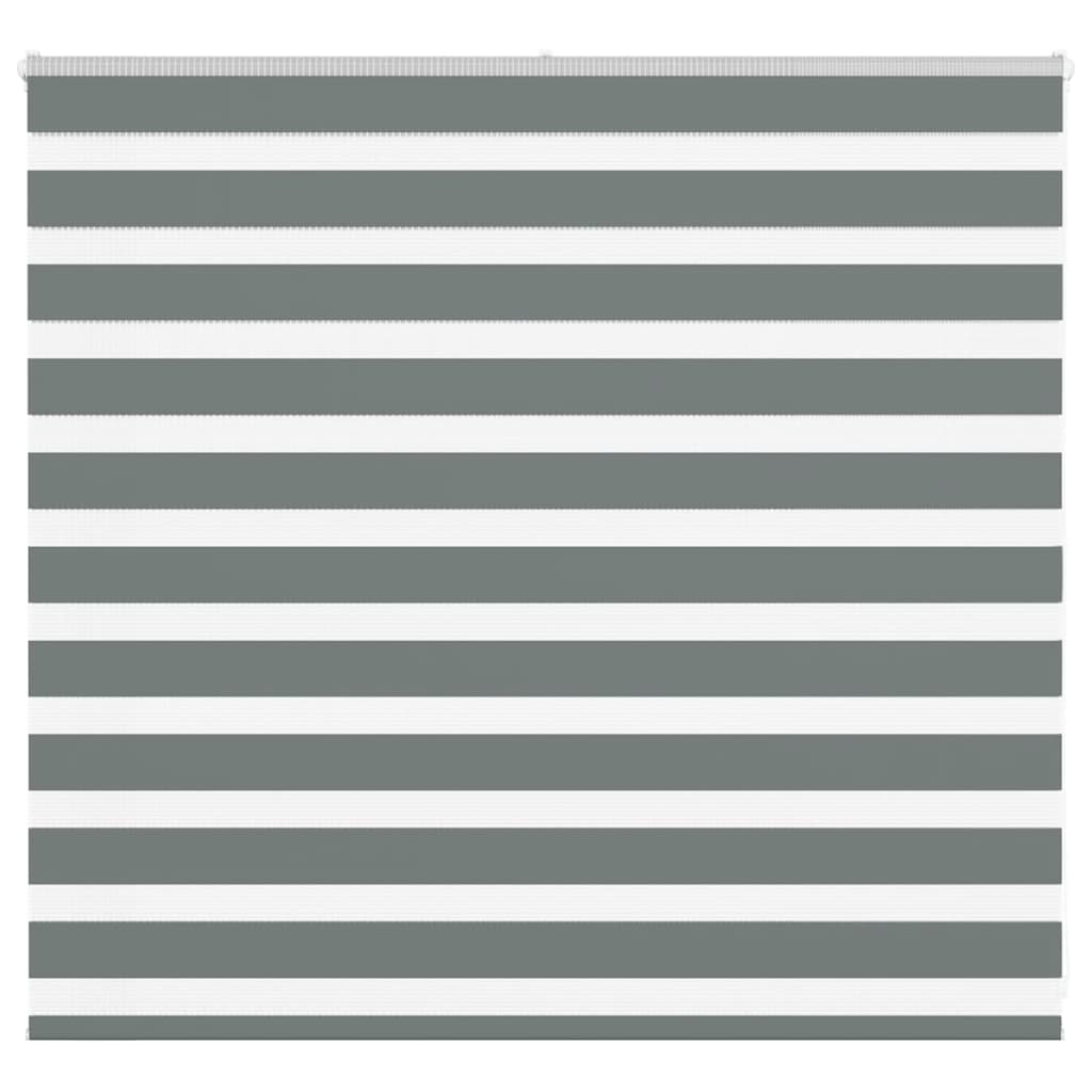 Zebra rolgordijn 160x100 cm stofbreedte 155,9 cm donkergrijs