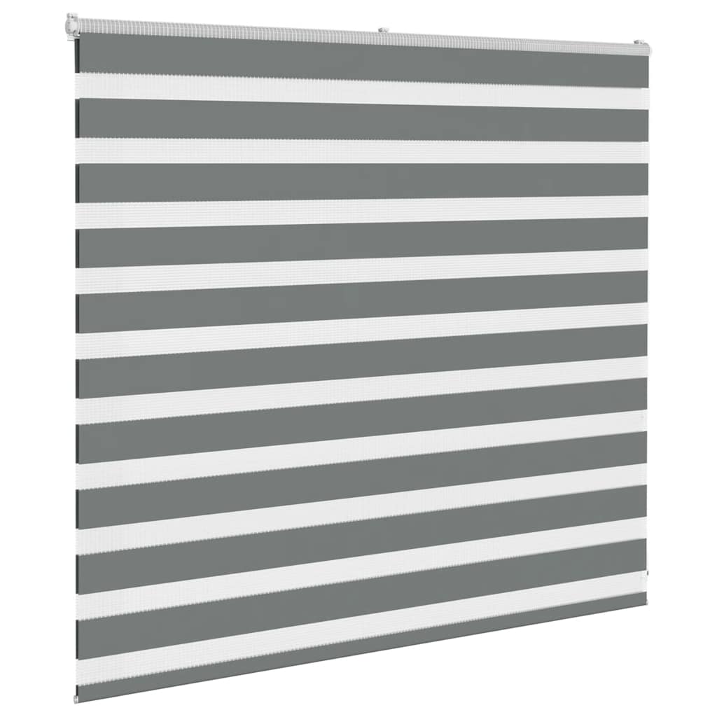 Zebra rolgordijn 160x100 cm stofbreedte 155,9 cm donkergrijs