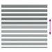 Zebra rolgordijn 160x100 cm stofbreedte 155,9 cm donkergrijs