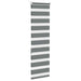 Zebra rolgordijn 40x150 cm stofbreedte 35,9 cm donkergrijs
