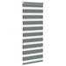 Zebra rolgordijn 60x150 cm stofbreedte donkergrijs 55,9 cm