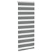 Zebra rolgordijn 65x150 cm stofbreedte 60,9 cm donkergrijs