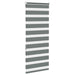 Zebra rolgordijn 65x150 cm stofbreedte 60,9 cm donkergrijs
