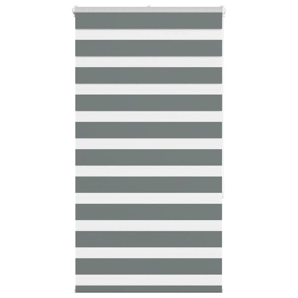 Zebra rolgordijn 70x150 cm stofbreedte 65,9 cm donkergrijs