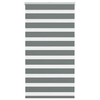 Zebra rolgordijn 70x150 cm stofbreedte 65,9 cm donkergrijs