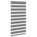 Zebra rolgordijn 70x150 cm stofbreedte 65,9 cm donkergrijs