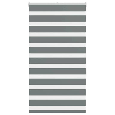 Zebra rolgordijn 85x150 cm stofbreedte 80,9 cm donkergrijs