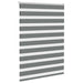Zebra rolgordijn 95x150 cm stofbreedte 90,9 cm donkergrijs