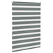 Zebra rolgordijn 105x150 cm stofbreedte 100,9 cm donkergrijs