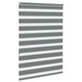 Zebra rolgordijn 115x150 cm stofbreedte 110,9 cm donkergrijs