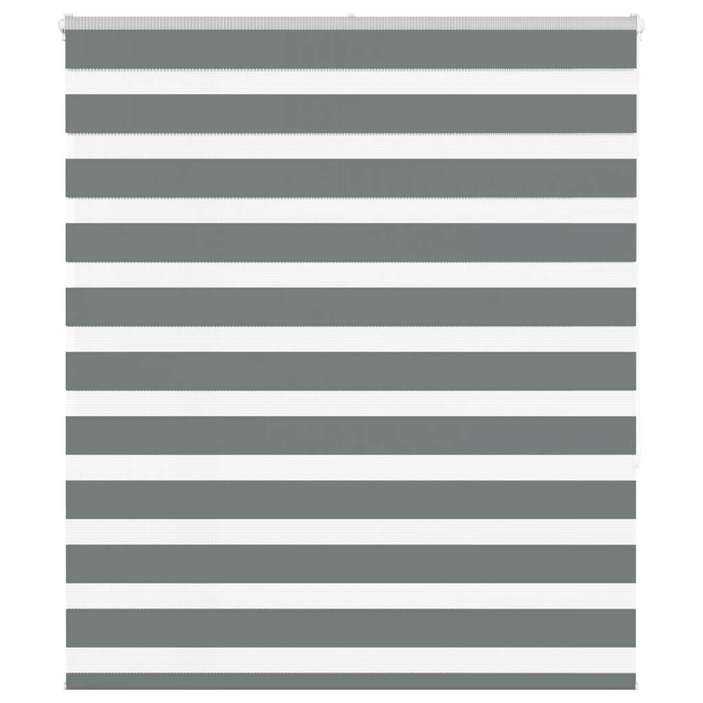 Zebra rolgordijn 120x150 cm stofbreedte 115,9 cm donkergrijs
