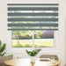 Zebra rolgordijn 140x150 cm stofbreedte 135,9 cm donkergrijs