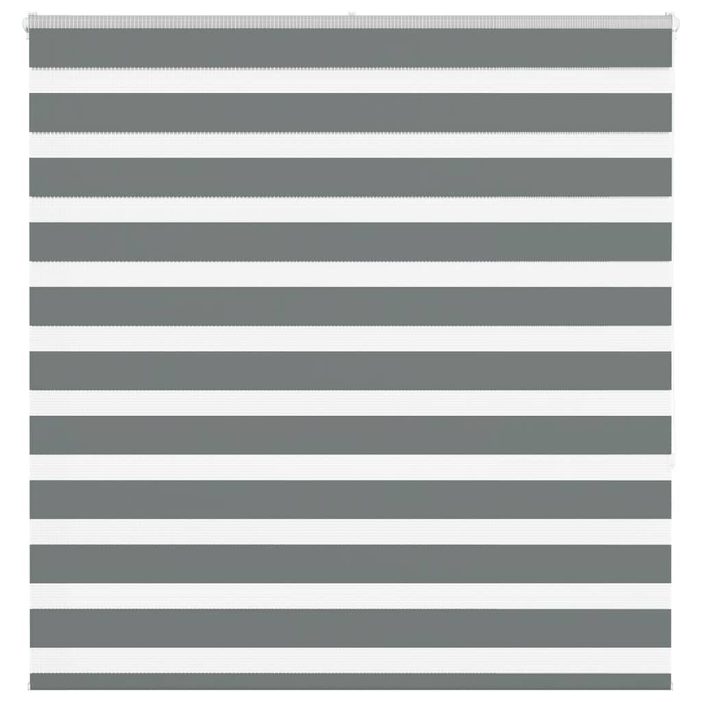 Zebra rolgordijn 150x150 cm stofbreedte 145,9 cm donkergrijs