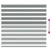 Zebra rolgordijn 160x150 cm stofbreedte 155,9 cm donkergrijs