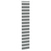 Zebra rolgordijn 40x200 cm stofbreedte 35,9 cm donkergrijs
