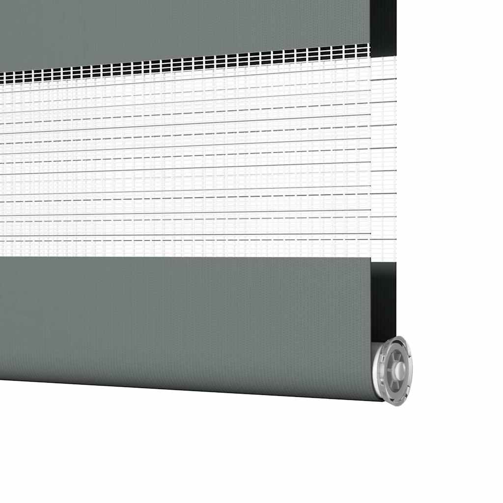 Zebra rolgordijn 60x200 cm stofbreedte donkergrijs 55,9 cm
