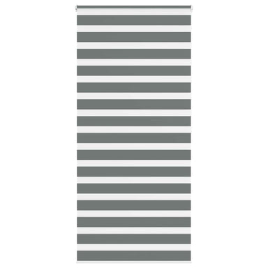 Zebra rolgordijn 95x200 cm stofbreedte 90,9 cm donkergrijs