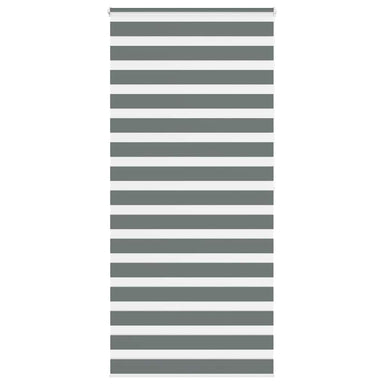 Zebra rolgordijn 100x200 cm stofbreedte 95,9 cm donkergrijs