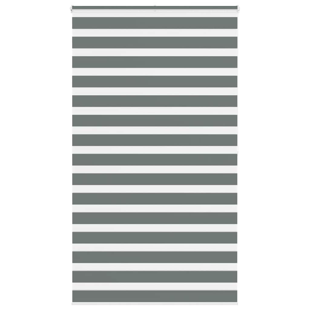 Zebra rolgordijn 120x200 cm stofbreedte 115,9 cm donkergrijs