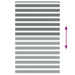 Zebra rolgordijn 145x200 cm stofbreedte 140,9 cm donkergrijs
