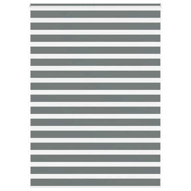 Zebra rolgordijn 155x200 cm stofbreedte 150,9 cm donkergrijs