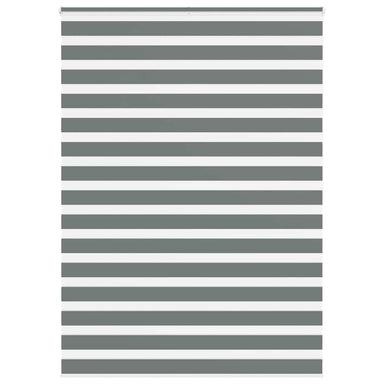 Zebra rolgordijn 165x200 cm stofbreedte 160,9 cm donkergrijs