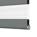 Zebra rolgordijn 40x230 cm stofbreedte 35,9 cm donkergrijs