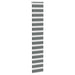Zebra rolgordijn 40x230 cm stofbreedte 35,9 cm donkergrijs
