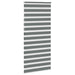 Zebra rolgordijn 95x230 cm stofbreedte 90,9 cm donkergrijs