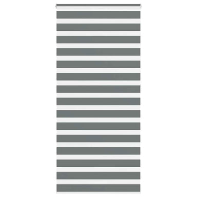 Zebra rolgordijn 110x230 cm stofbreedte 105,9 cm donkergrijs