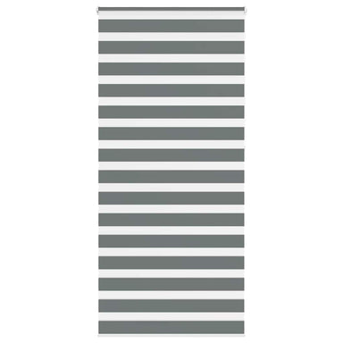 Zebra rolgordijn 115x230 cm stofbreedte 110,9 cm donkergrijs