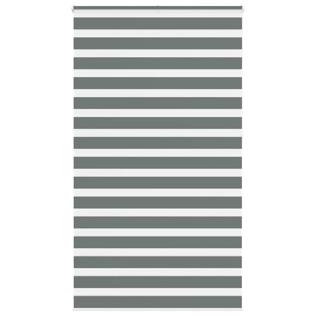 Zebra rolgordijn 120x230 cm stofbreedte 115,9 cm donkergrijs