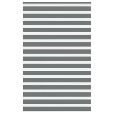 Zebra rolgordijn 140x230 cm stofbreedte 135,9 cm donkergrijs