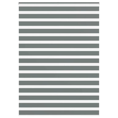 Zebra rolgordijn 155x230 cm stofbreedte 150,9 cm donkergrijs
