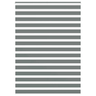 Zebra rolgordijn 165x230 cm stofbreedte 160,9 cm donkergrijs