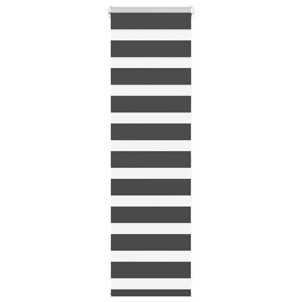 Zebra rolgordijn 45x100 cm stofbreedte 40,9 cm zwart