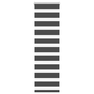 Zebra rolgordijn 45x100 cm stofbreedte 40,9 cm zwart