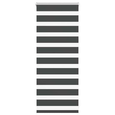 Zebra rolgordijn 65x100 cm stofbreedte 60,9 cm zwart
