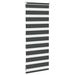 Zebra rolgordijn 65x100 cm stofbreedte 60,9 cm zwart