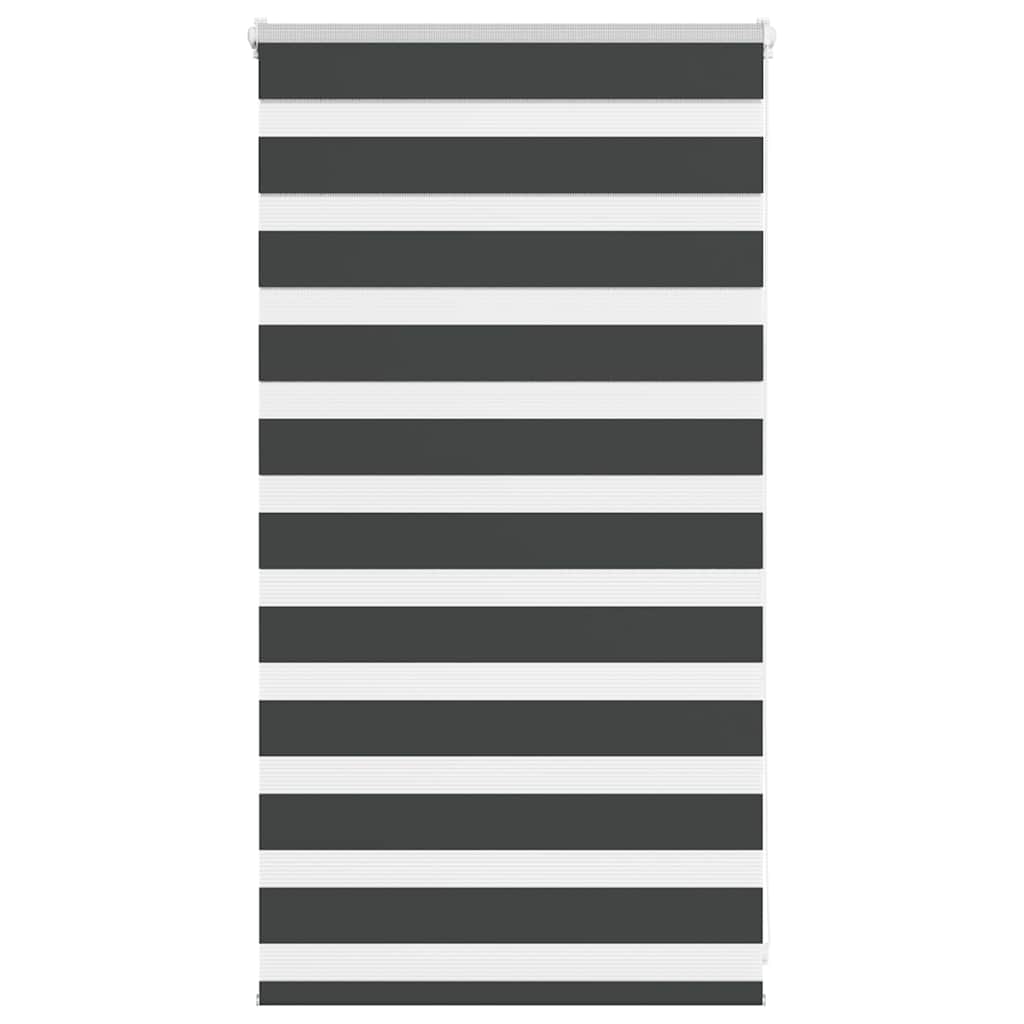 Zebra rolgordijn 70x100 cm stofbreedte 65,9 cm zwart